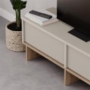 Έπιπλο τηλεόρασης Yuki Megapap χρώμα sandstone - sepet oak 118x35x40,6εκ.