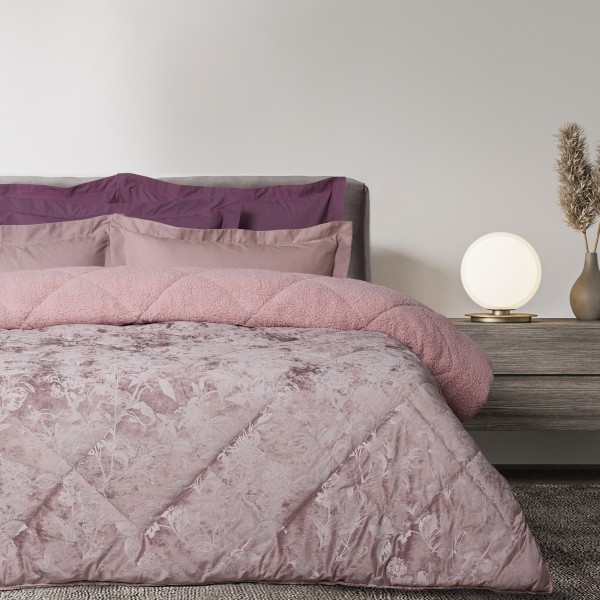 DAS HOME VELVET ΚΟΥΒΕΡΤΟΠΑΠΛΩΜΑ SHERPA ΜΟΝΟ 1377 NUDE