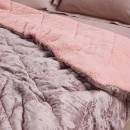 DAS HOME VELVET ΚΟΥΒΕΡΤΟΠΑΠΛΩΜΑ SHERPA ΥΠΕΡΔΙΠΛΟ 1377 NUDE