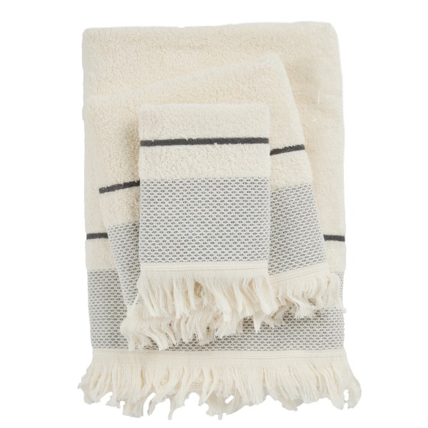 DAS HOME ΣΕΤ ΠΕΤΣΕΤΕΣ 3ΤΕΜΑΧΙΩΝ BEST 0840 IVORY