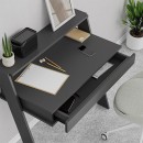 Γραφείο εργασίας Cowork Megapap χρώμα ανθρακί 94x50x91εκ.