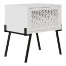 Κομοδίνο Naive Megapap χρώμα λευκό 48x34x51εκ.