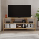 Έπιπλο τηλεόρασης γωνιακό Thales Megapap χρώμα sapphire oak 110x36x45εκ.