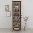 Ντουλάπα - Παπουτσοθήκη Lilly Megapap χρώμα pine oak 49x32x178εκ.
