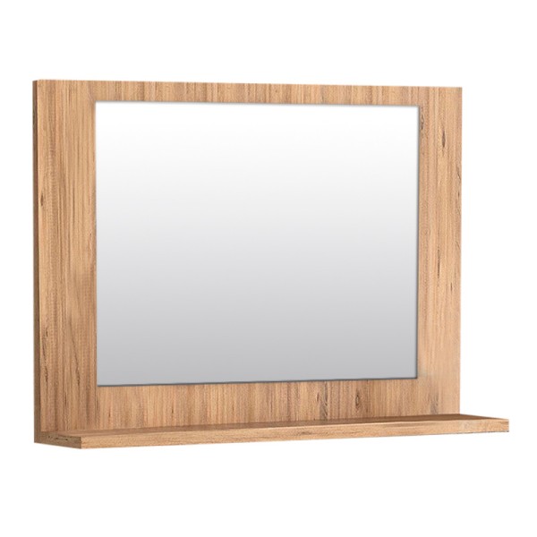 Καθρέπτης μπάνιου Devlin Megapap χρώμα pine oak 60x10x45εκ.