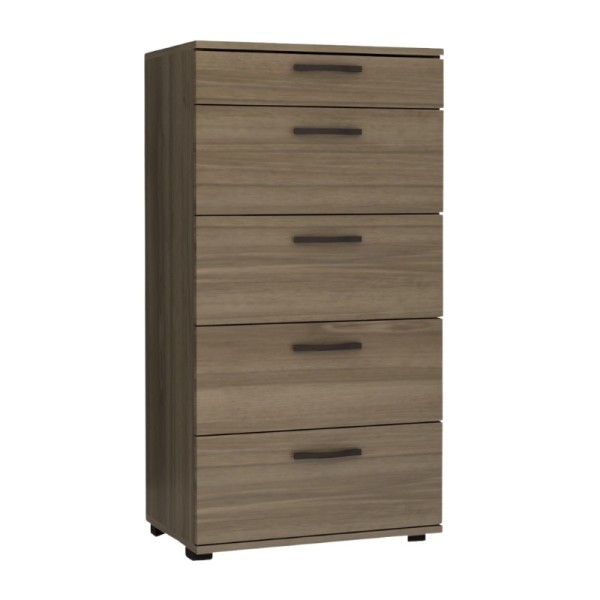 Συρταριέρα Helia Megapap χρώμα καρυδί 60x44x108εκ.