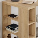Γραφείο εργασίας Colmar Megapap χρώμα sapphire oak 140x60x75εκ