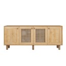 Μπουφές Bohemian Megapap χρώμα φυσικό οξιάς 180x40x75εκ.