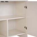Μπουφές Aurelia Megapap χρώμα κρεμ 180x45x80εκ.