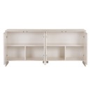 Μπουφές Aurelia Megapap χρώμα κρεμ 180x45x80εκ.