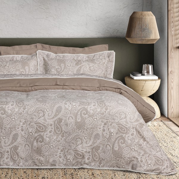 DAS HOME ΠΑΠΛΩΜΑ ΥΠΕΡΔΙΠΛΟ PRESTIGE 1732 TAUPE