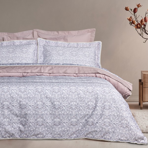 DAS HOME ΠΑΠΛΩΜΑΤΟΘΗΚΗ ΣΕΤ ΥΠΕΡΔΙΠΛΗ PRESTIGE 1729 GREY, NUDE