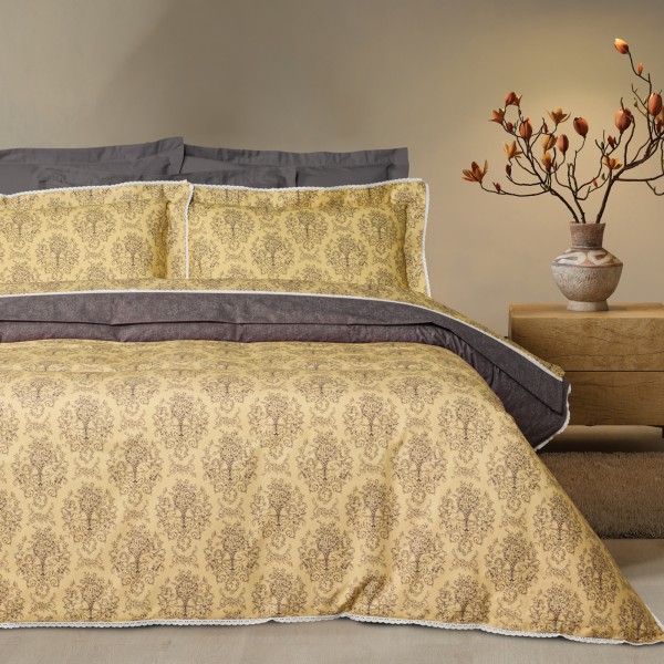 DAS HOME ΠΑΠΛΩΜΑΤΟΘΗΚΗ ΣΕΤ ΥΠΕΡΔΙΠΛΗ PRESTIGE 1730 BLACK, YELLOW