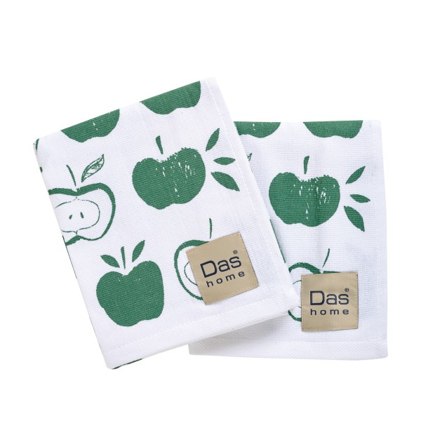 DAS HOME ΣΕΤ ΠΟΤΗΡΟΠΑΝΑ 2ΤΜΧ 40Χ60 0739 GREEN, WHITE