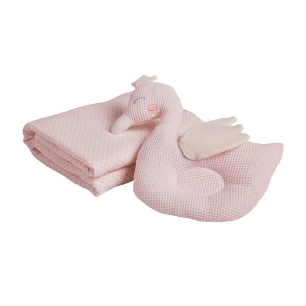 DAS BABY ΚΟΥΒΕΡΤΑ ΠΙΚΕ 75X100 RELAX 4956 PINK, WHITE