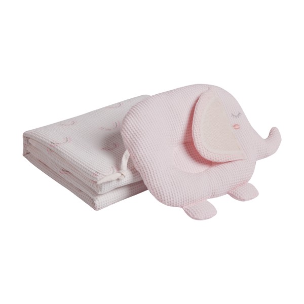DAS BABY ΚΟΥΒΕΡΤΑ ΠΙΚΕ 75X100 RELAX 4957 GREY, PINK, WHITE