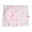 DAS BABY ΚΟΥΒΕΡΤΑ ΠΙΚΕ 75X100 RELAX 4957 GREY, PINK, WHITE