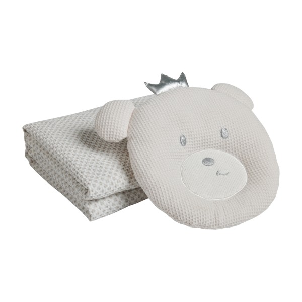 DAS BABY ΚΟΥΒΕΡΤΑ ΠΙΚΕ 75X100 RELAX 4958 GREY, WHITE