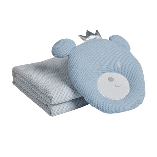 DAS BABY ΚΟΥΒΕΡΤΑ ΠΙΚΕ 75X100 RELAX 4959 BLUE, WHITE