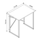 Γραφείο εργασίας Verne Megapap χρώμα pine oak 75x52x73,8εκ.