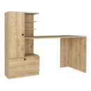 Γραφείο εργασίας Domingo Megapap χρώμα sapphire oak 149,5x60x120εκ.