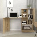 Γραφείο εργασίας Merino Megapap χρώμα sapphire oak 149,5x61,8x120εκ.