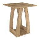 Τραπεζάκι βοηθητικό - Κομοδίνο Deros Megapap χρώμα sepet oak 45x45x56εκ.