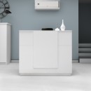 Γραφείο υποδοχής - reception Gemini Megapap χρώμα λευκό 150x70x110εκ.