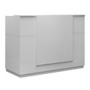 Γραφείο υποδοχής - reception Gemini Megapap χρώμα λευκό 180x70x110εκ.