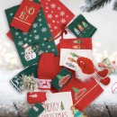 DAS HOME CHRISTMAS ΠΟΤΗΡΟΠΑΝΑ ΣΕΤ 2ΤΜΧ 30X50 0814 GREEN, WHITE
