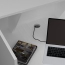 Γραφείο υποδοχής - reception Gemini Megapap χρώμα λευκό 90x50x110εκ.
