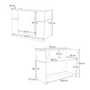 Γραφείο υποδοχής - reception Gemini Megapap χρώμα λευκό 90x50x110εκ.