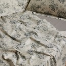 DAS HOME ΠΑΠΛΩΜΑΤΟΘΗΚΗ ΣΕΤ ΥΠΕΡΔΙΠΛΗ PRESTIGE 1712 GREY, IVORY