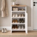 Παπουτσοθήκη - Ντουλάπι Talsa Megapap χρώμα λευκό - sapphire oak 50x35,3x86εκ.