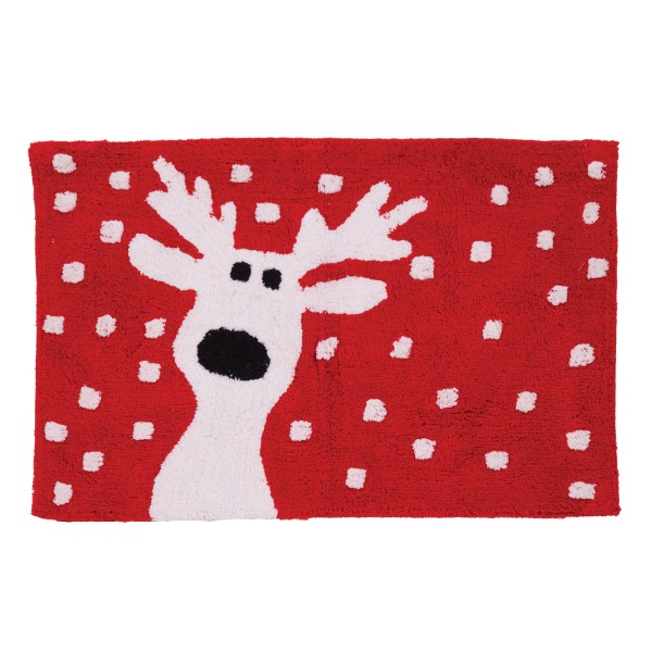 DAS HOME ΤΑΠΕΤΟ ΜΠΑΝΙΟΥ 50Χ80 CHRISTMAS 0850 RED