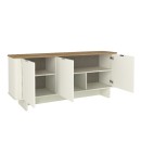Μπουφές Bohema Megapap χρώμα ivory - sepet oak 180x47x76,6εκ.