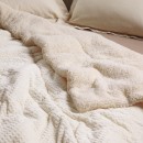 DAS HOME ΚΟΥΒΕΡΤΟΠΑΠΛΩΜΑ SHERPA ΥΠΕΡΔΙΠΛΟ 1366 ECRU