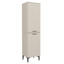 Ντουλάπι με καλάθι απλύτων Singa Megapap χρώμα sandstone 45x40x180εκ.