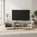 Έπιπλο τηλεόρασης Lumbera Megapap χρώμα travertine 160x29,5x42εκ.
