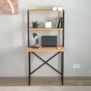 Γραφείο εργασίας Pope Megapap χρώμα pine oak 73x52x146εκ.