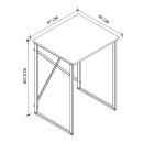 Έπιπλο πλυντηρίου Doyle Megapap χρώμα pine oak 67x60x92,8εκ.