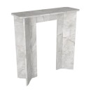 Κονσόλα Mara Megapap χρώμα λευκό εφέ μαρμάρου 90x29,6x91,8εκ.