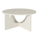 Τραπεζάκι σαλονιού Lemmar Megapap χρώμα sandstone Ø75x36,8εκ.