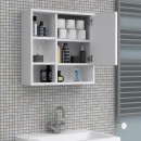 Καθρέπτης μπάνιου Demo Μegapap χρώμα λευκό 60x17,5x60εκ.