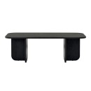 Τραπεζάκι σαλονιού Becaj Megapap χρώμα black wood 120x60x41,4εκ.