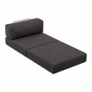 Πολυθρόνα - κρεβάτι Comfort Megapap υφασμάτινη χρώμα ανθρακί 95x95x75εκ.