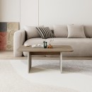 Τραπεζάκι σαλονιού Pietra Megapap χρώμα sepet oak - sandstone 100x60x41,8εκ.