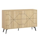 Μπουφές Dune Megapap χρώμα sapphire oak 123x35x77,4εκ.