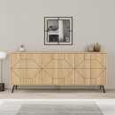 Μπουφές Dune Megapap χρώμα sapphire oak 184x35x77,4εκ.