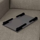 Τραπεζάκι laptop Sidon Megapap χρώμα ανθρακί 60x35,5x23,5εκ.